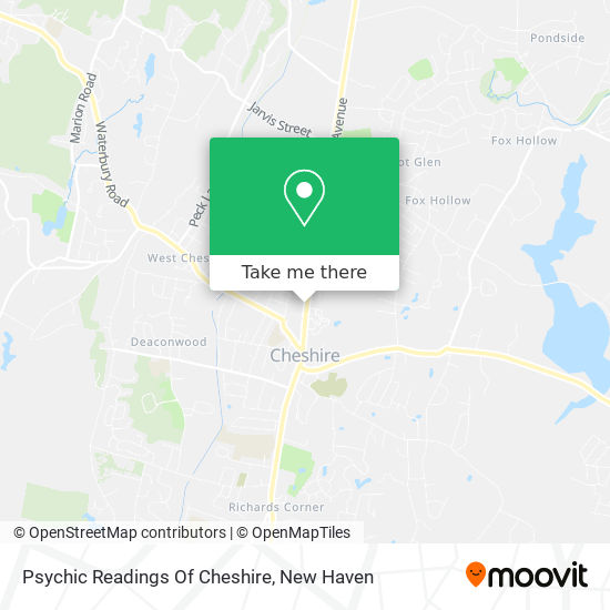 Map Of Cheshire Villages How To Get To Psychic Readings Of Cheshire In Cheshire Village By Bus Or  Train?