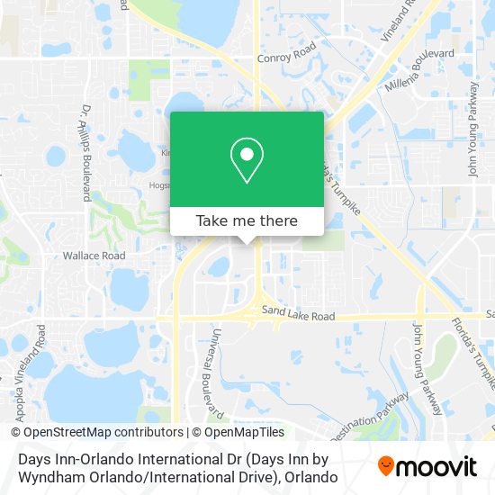 Days Inn-Orlando International Dr (Days Inn by Wyndham Orlando / International Drive) map