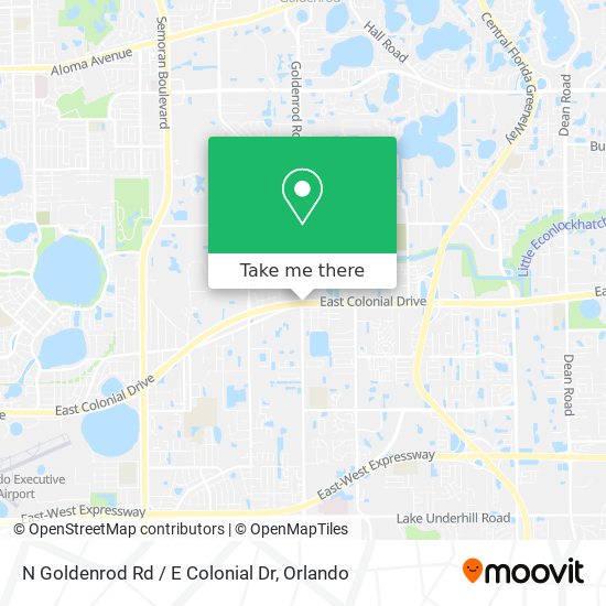 N Goldenrod Rd / E Colonial Dr map