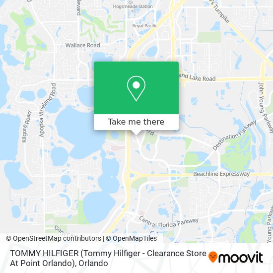 to get TOMMY Hilfiger - Clearance Store At Point Orlando) in Orlando by Bus?