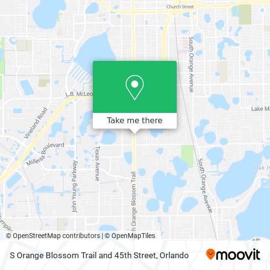 Mapa de S Orange Blossom Trail and 45th Street