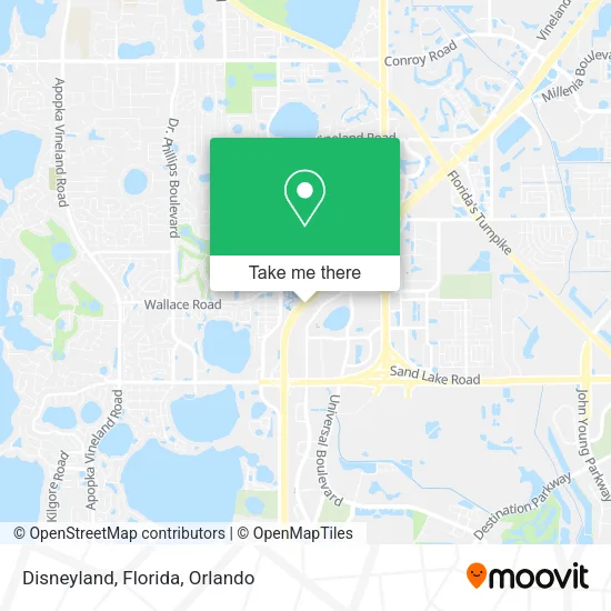 Disneyland, Florida map