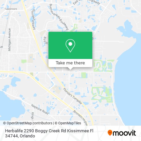 Herbalife 2290 Boggy Creek Rd Kissimmee Fl 34744 map