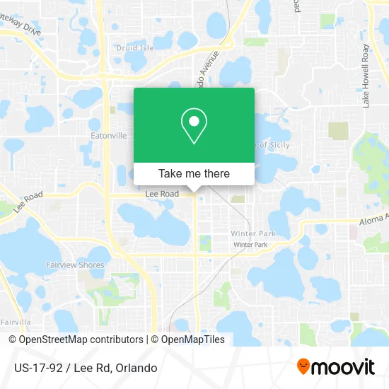 Mapa de US-17-92 / Lee Rd
