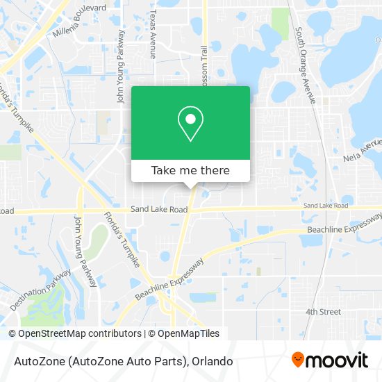 AutoZone (AutoZone Auto Parts) map