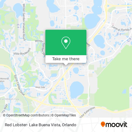 Red Lobster- Lake Buena Vista map