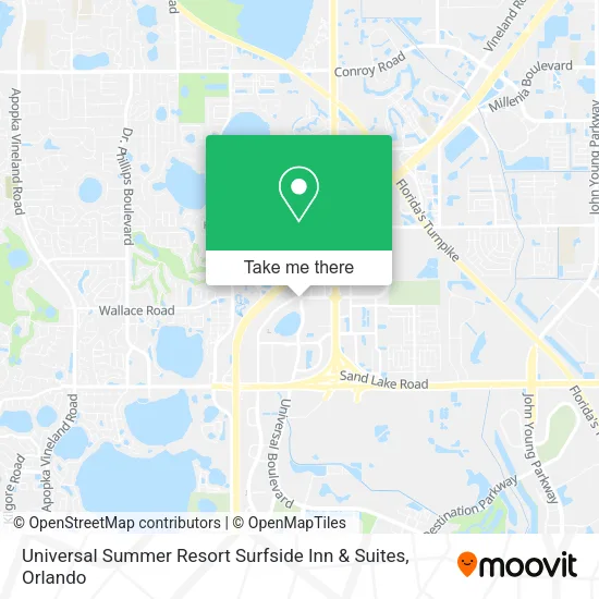 Universal Summer Resort Surfside Inn & Suites map
