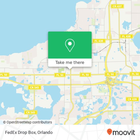 FedEx Drop Box map