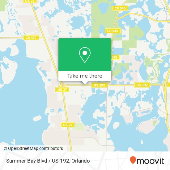 Summer Bay Blvd / US-192 map