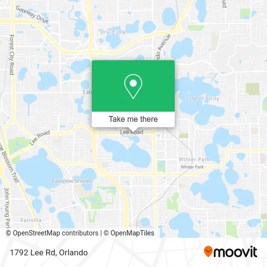 Mapa de 1792 Lee Rd