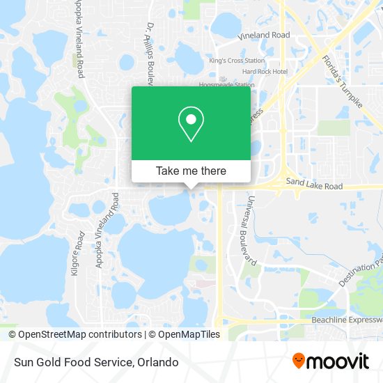 Sun Gold Food Service map