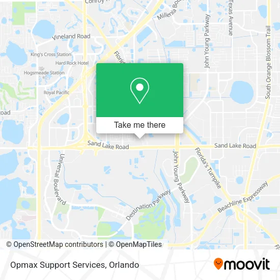 Opmax Support Services map