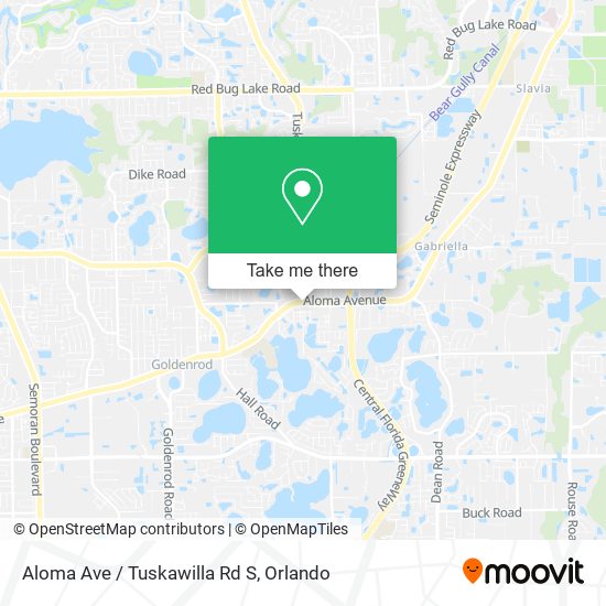 Aloma Ave / Tuskawilla Rd S map