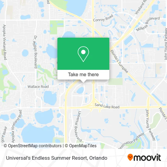 Universal's Endless Summer Resort map