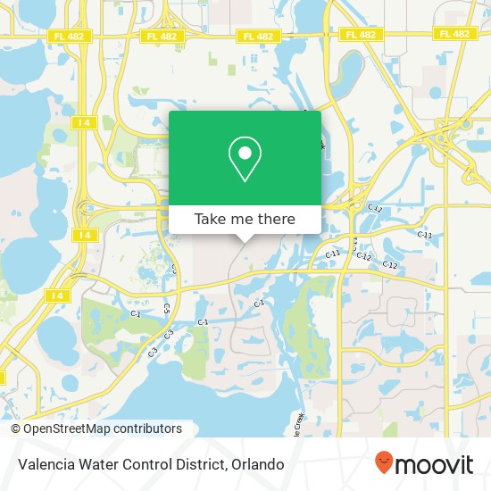 Valencia Water Control District map