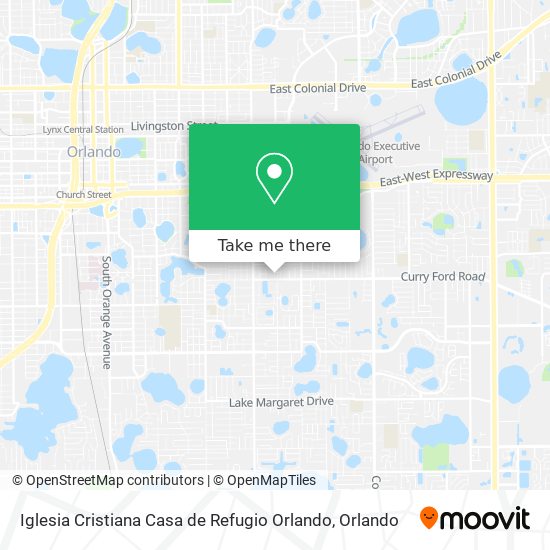 Mapa de Iglesia Cristiana Casa de Refugio Orlando