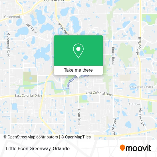 Mapa de Little Econ Greenway