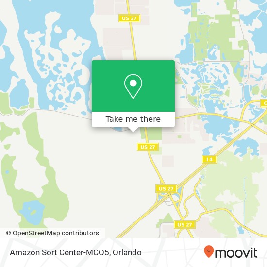 Amazon Sort Center-MCO5 map