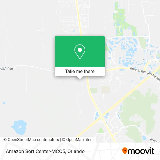 Amazon Sort Center-MCO5 map