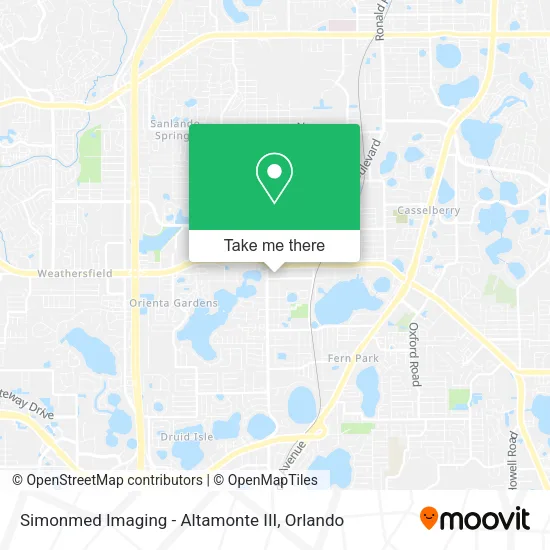 Simonmed Imaging - Altamonte III map