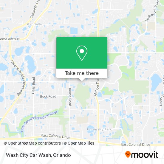 Wash City Car Wash map