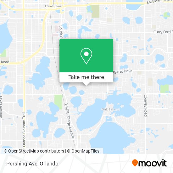 Mapa de Pershing Ave