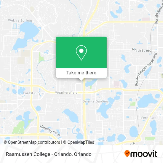 Rasmussen College - Orlando map