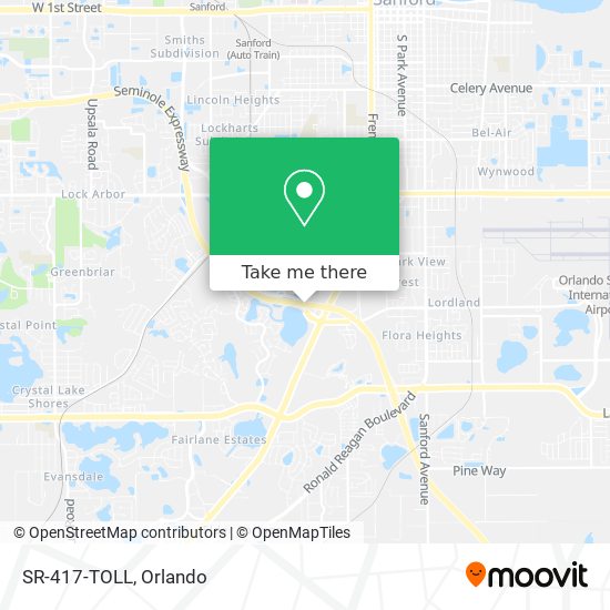 SR-417-TOLL map