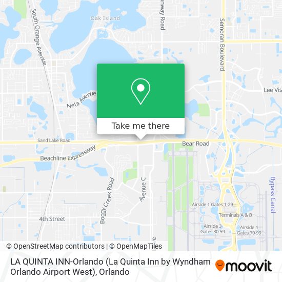 Mapa de LA QUINTA INN-Orlando (La Quinta Inn by Wyndham Orlando Airport West)