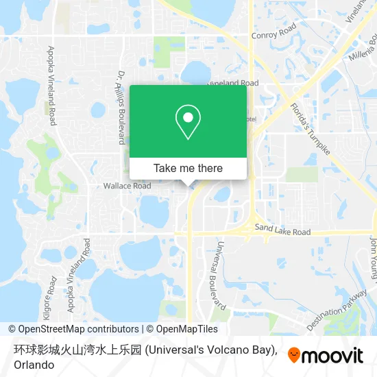 环球影城火山湾水上乐园 (Universal's Volcano Bay) map