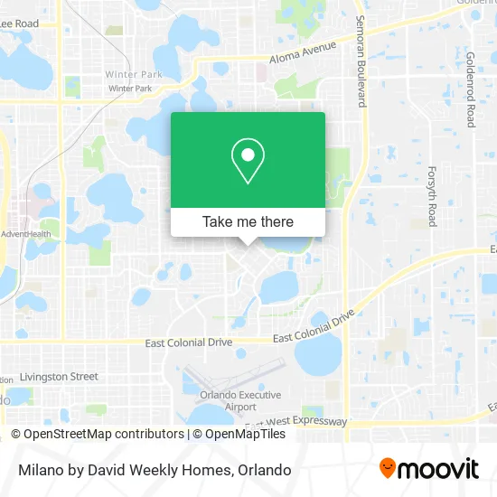 Milano by David Weekly Homes map