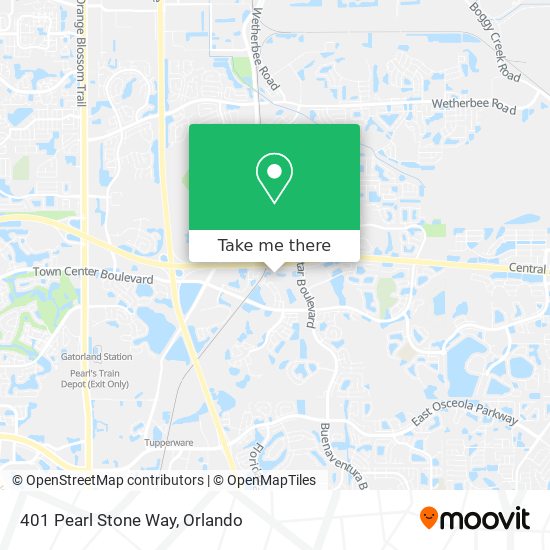 Mapa de 401 Pearl Stone Way