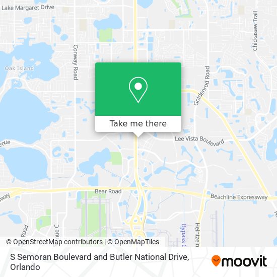 Mapa de S Semoran Boulevard and Butler National Drive