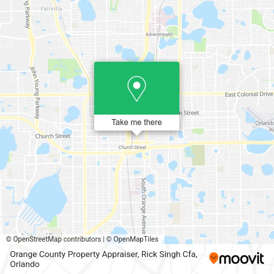 Mapa de Orange County Property Appraiser, Rick Singh Cfa