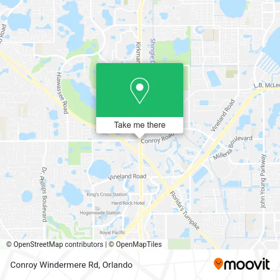Mapa de Conroy Windermere Rd