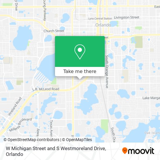 W Michigan Street and S Westmoreland Drive map