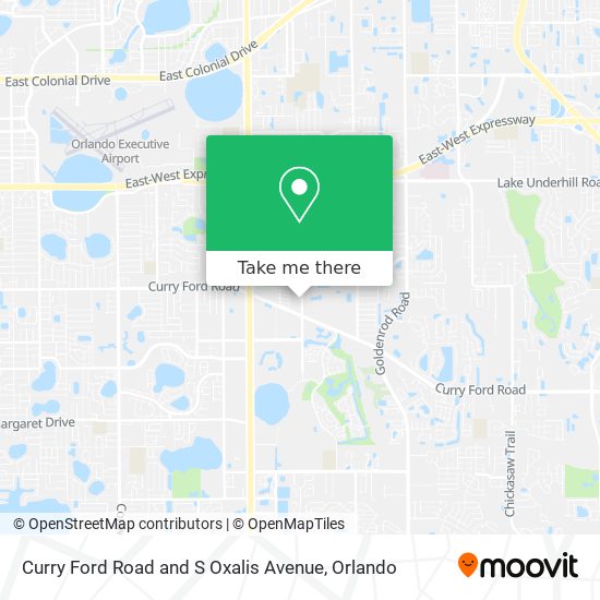 Curry Ford Road and S Oxalis Avenue map