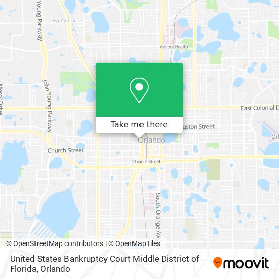 United States Bankruptcy Court Middle District of Florida map