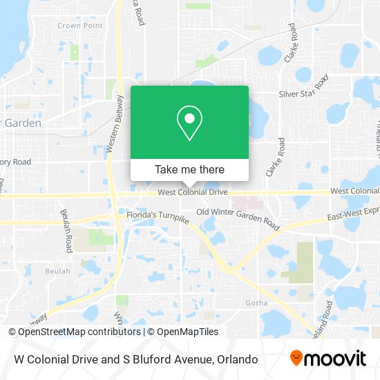 Mapa de W Colonial Drive and S Bluford Avenue