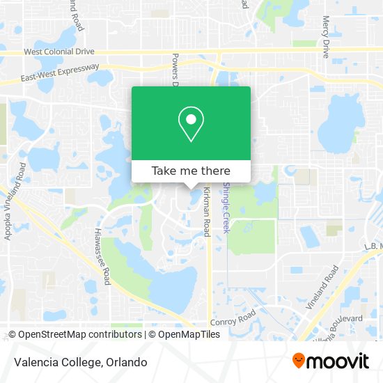 Mapa de Valencia College