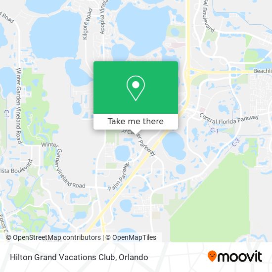 Hilton Grand Vacations Club map