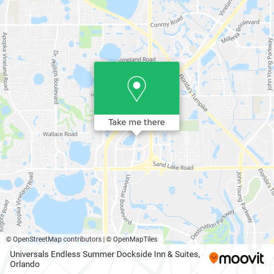 Universals Endless Summer Dockside Inn & Suites map