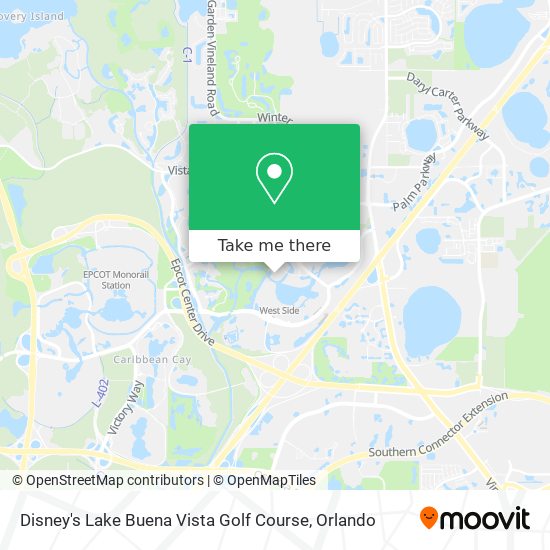 Disney's Lake Buena Vista Golf Course map