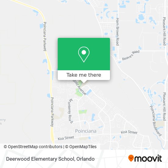 Deerwood Elementary School map