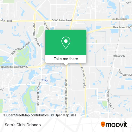 Mapa de Sam's Club