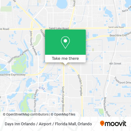 Days Inn Orlando / Airport / Florida Mall map