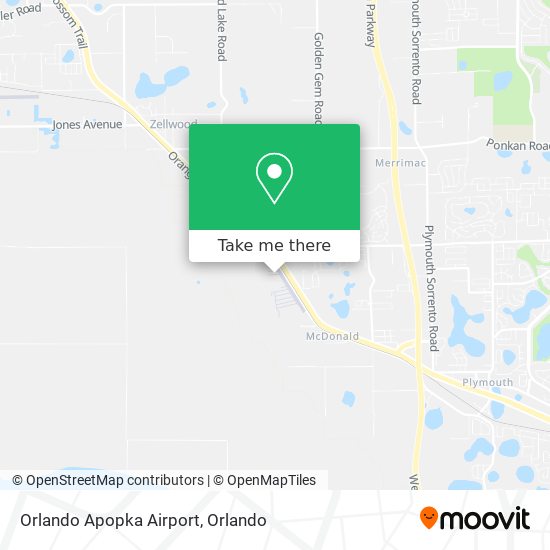 Mapa de Orlando Apopka Airport