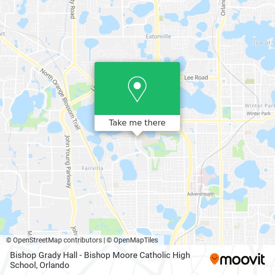 Bishop Grady Hall - Bishop Moore Catholic High School map