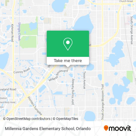 Millennia Gardens Elementary School map