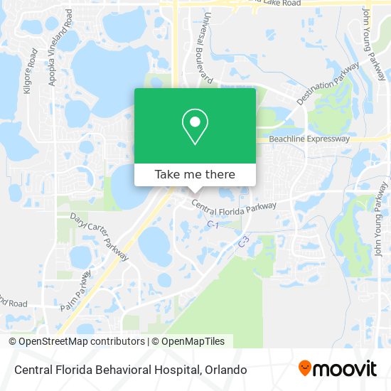 Central Florida Behavioral Hospital map